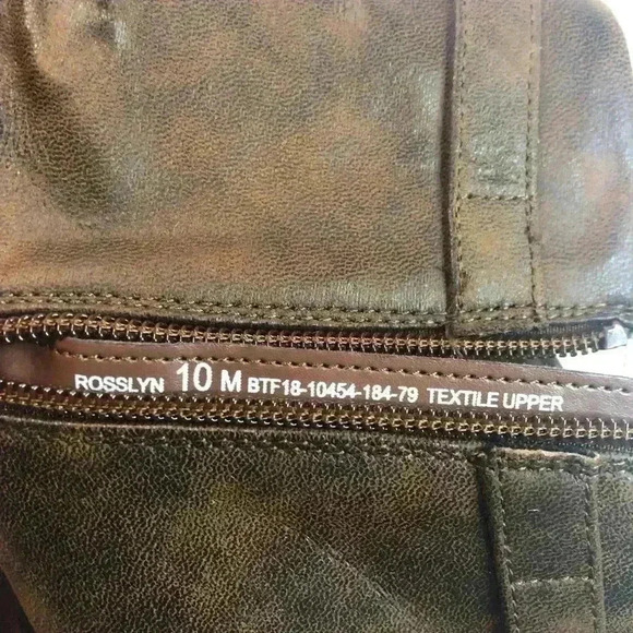 Baretraps Rosalyn 10M brown ankle booties Rouched front block heel zip sides - Picture 4 of 8